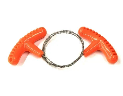 Portable Stainless Steel Wire Saw with Finger Handle Outdoor Camping Hiking Pocket Manual Cutting Chain Saws Survive Tool