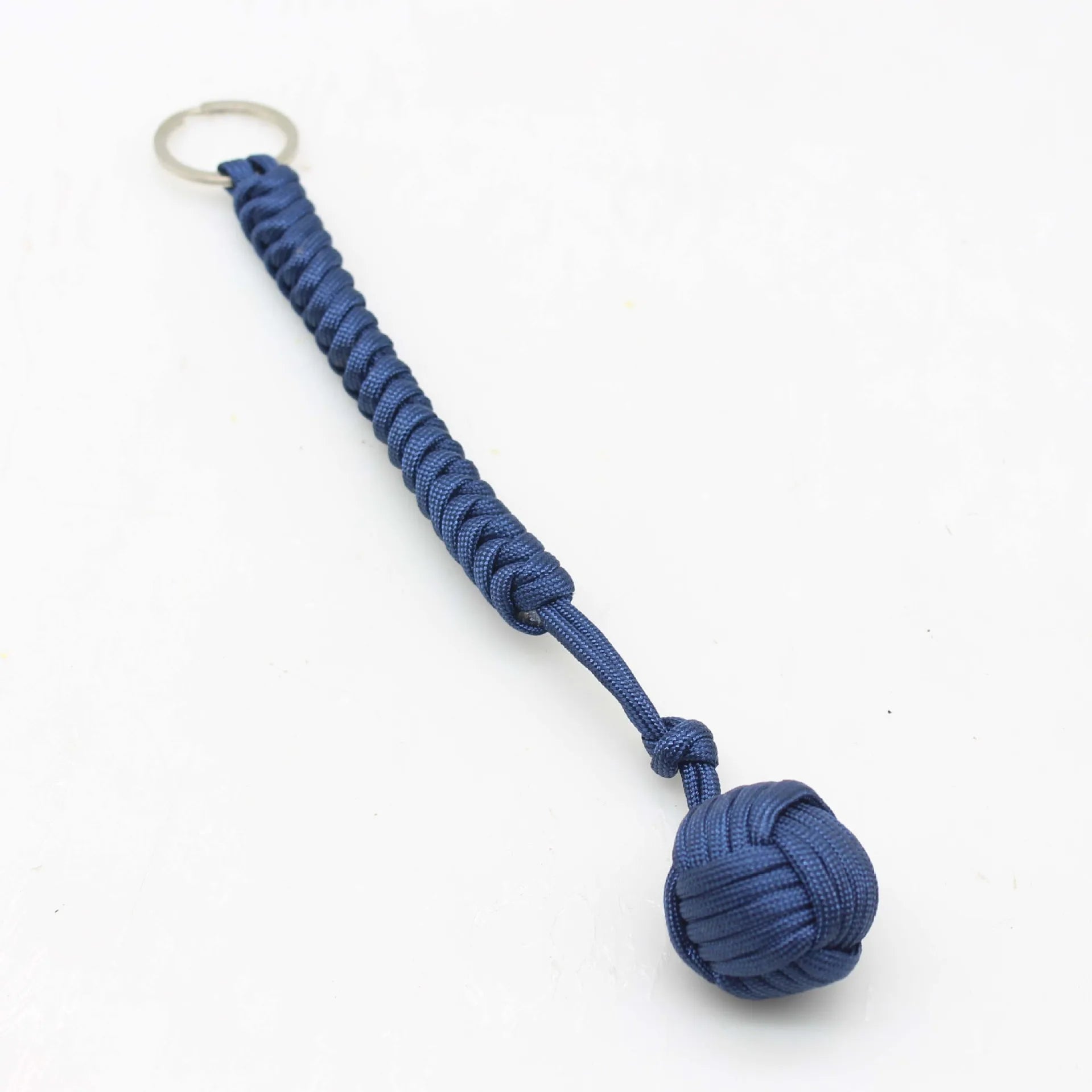 Outdoor Security Protection Black Monkey Fist Steel Ball for Girl Bearing Self Defense Lanyard Survival Key Chain Broken Windows