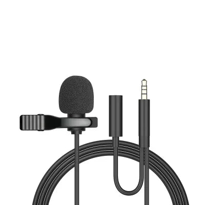 3.5mm Mini Portable Lavalier Microphone For PC Laptop Type C Lapel Clip-on Microphone For Smart Phone USB Professional Micro Mic
