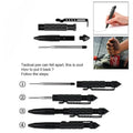 Multifunctional Tactical Pen Self Defense Anti Skid Emergency Survival Tool Glass Breaker Tungsten Steel Outdoor Rescue Escape