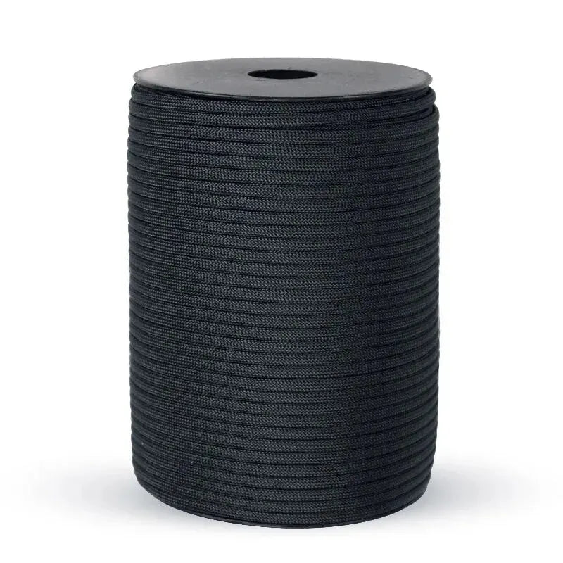 9 Strand 4mm Military Paracord 650 LB Outdoor Survival Tactical Parachute Cord 50m/100m for Camping Weaving Rope