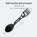 Multifunctional Whistle Knife Outdoor Camping Survival Spork Kitchen Multifunctional Wrench Bottle Opener Spoon.